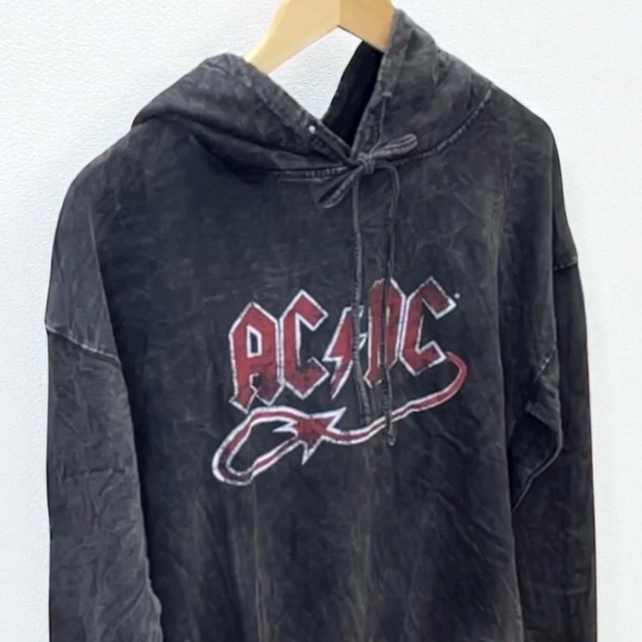 Vintage Canvas AC/DC Hoodie Dress - Picture 1 of 2